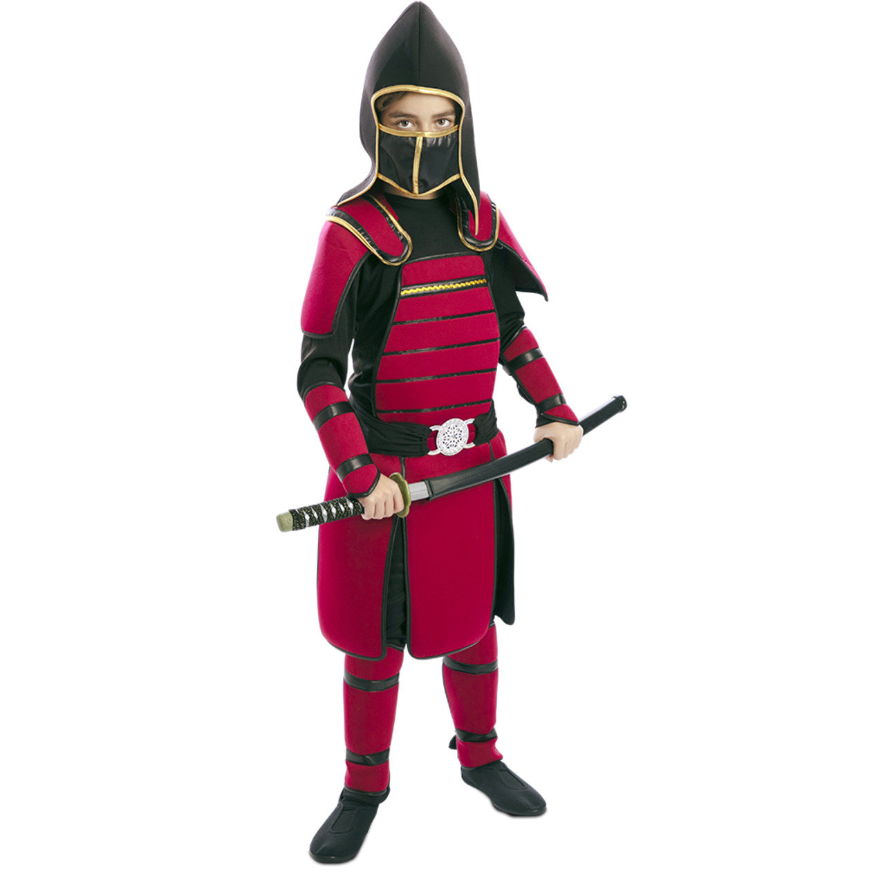 Disfraz de Samurái Rojo para niño