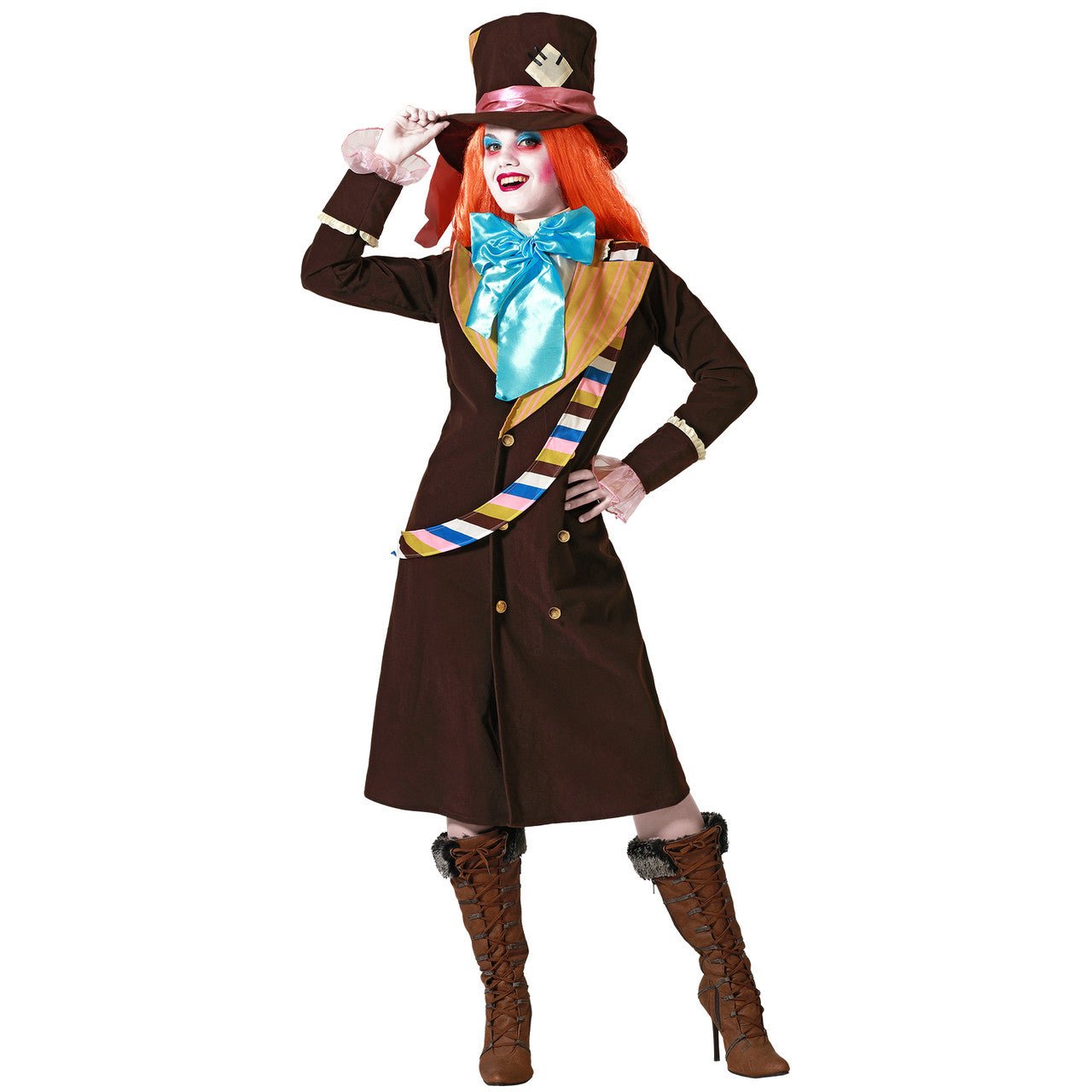 Disfraz de Sombrerera Abrigo para mujer