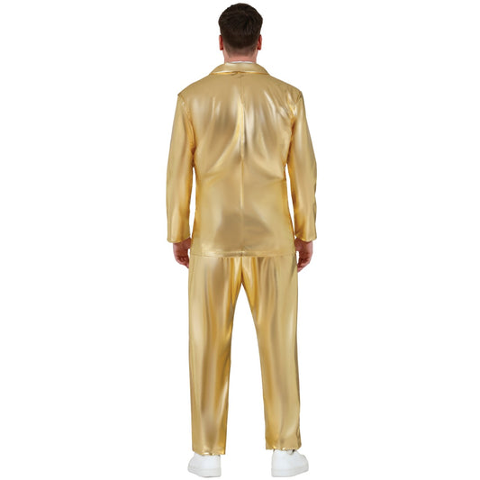 Disfraz de Traje Dorado Metalizado para hombre