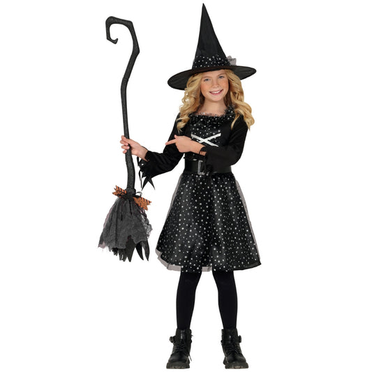 Escoba de Bruja Negra Desmontable