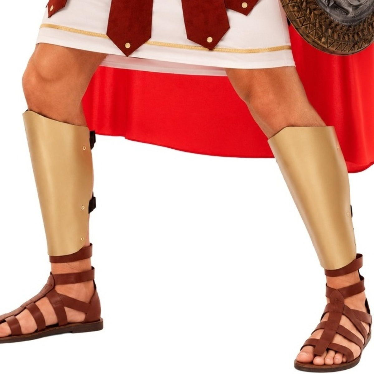 Espinilleras Doradas Gladiador