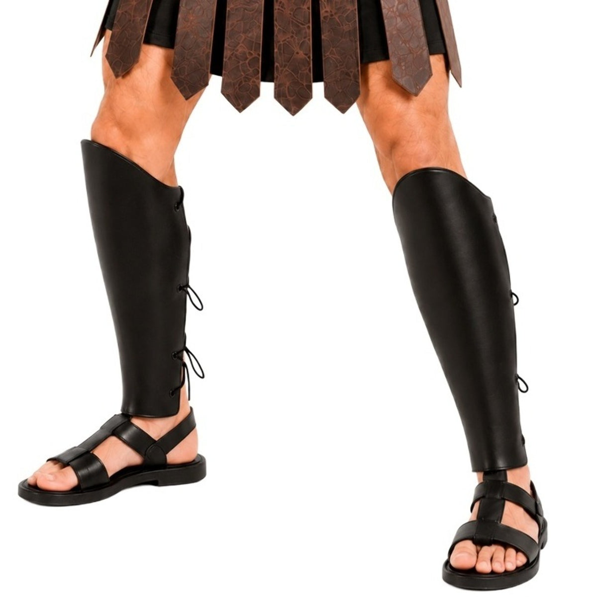 Espinilleras Negras Gladiador