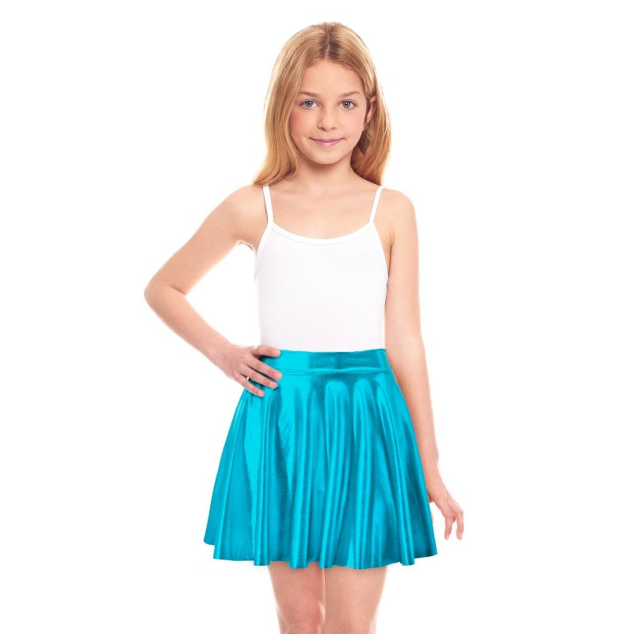 Falda Azul Clara Metalizada infantil