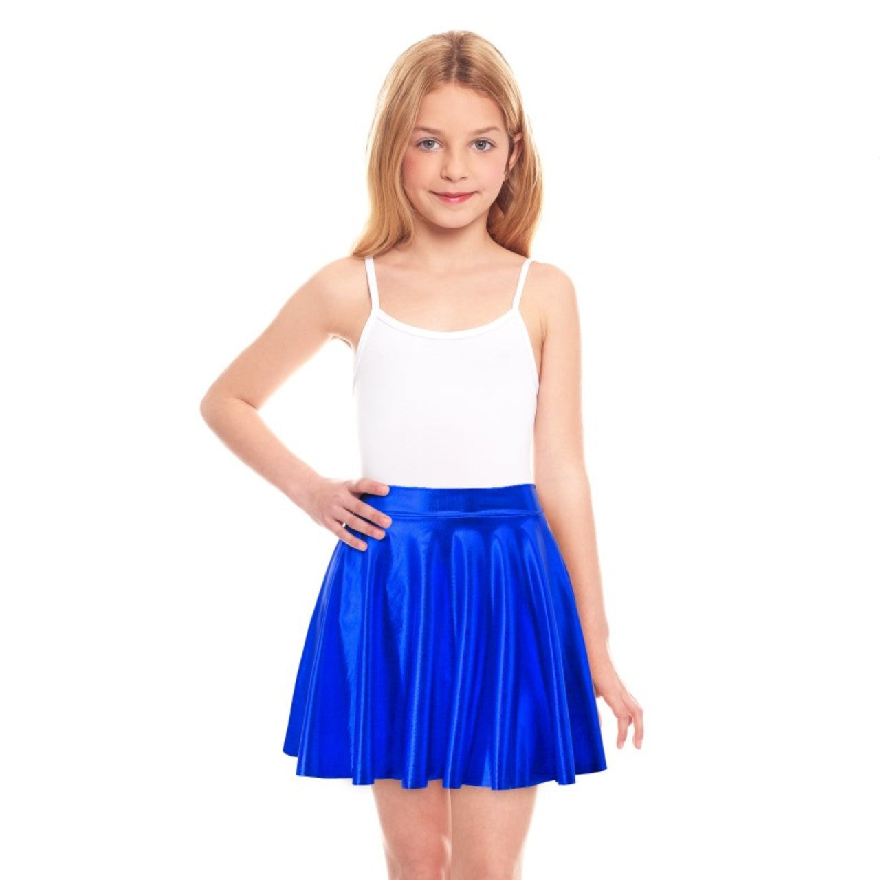 Falda Azul Metalizada infantil