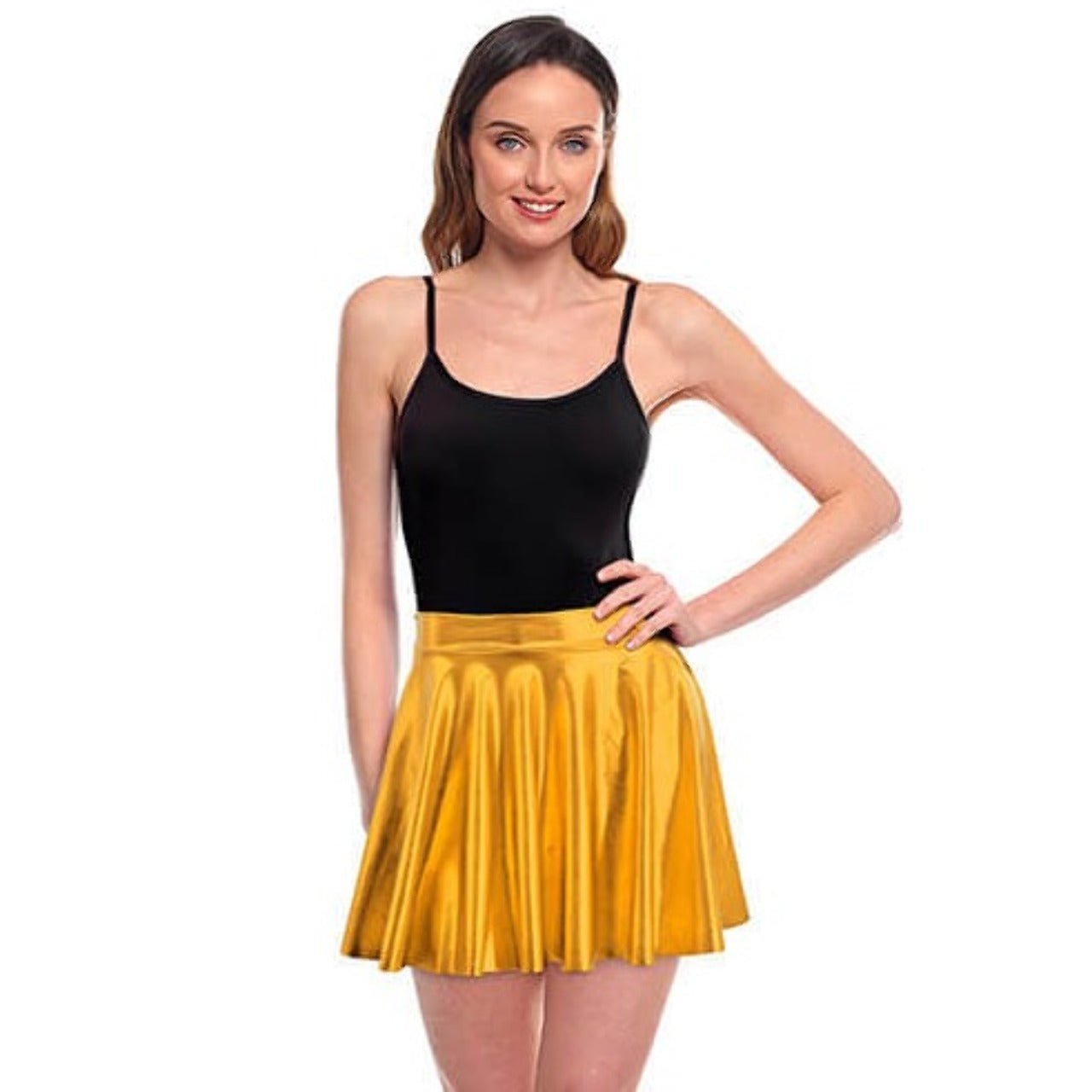 Falda Dorada Metalizada