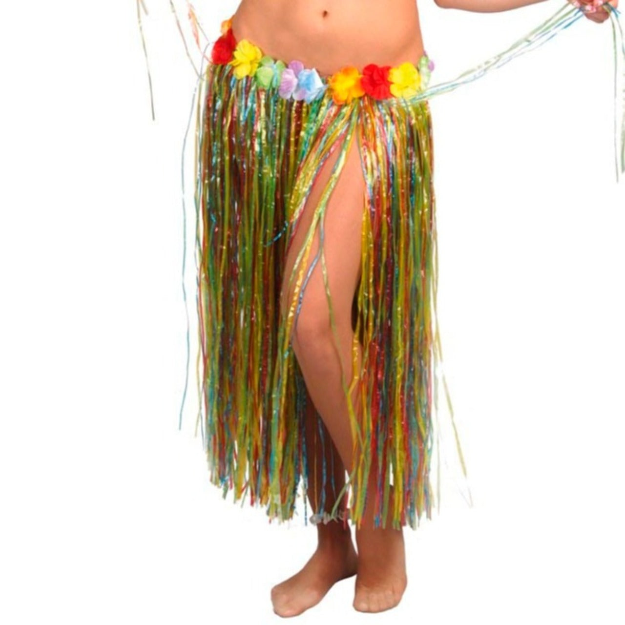 Falda Hawaiana Multicolor Larga