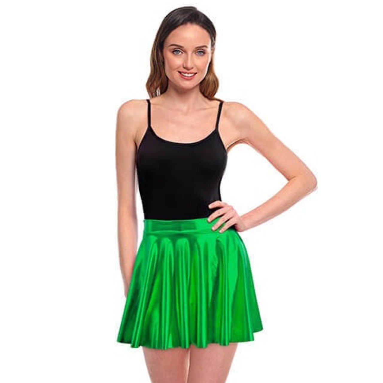 Falda Verde Metalizada