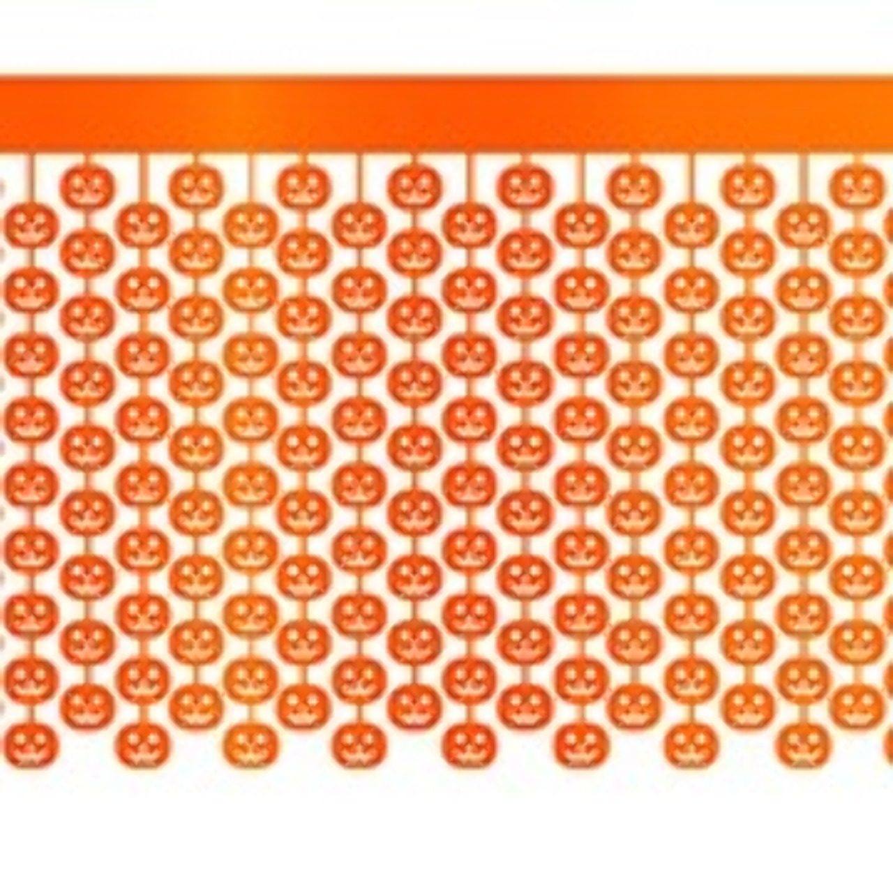 Faldón de Mesa Calaveras Naranjas