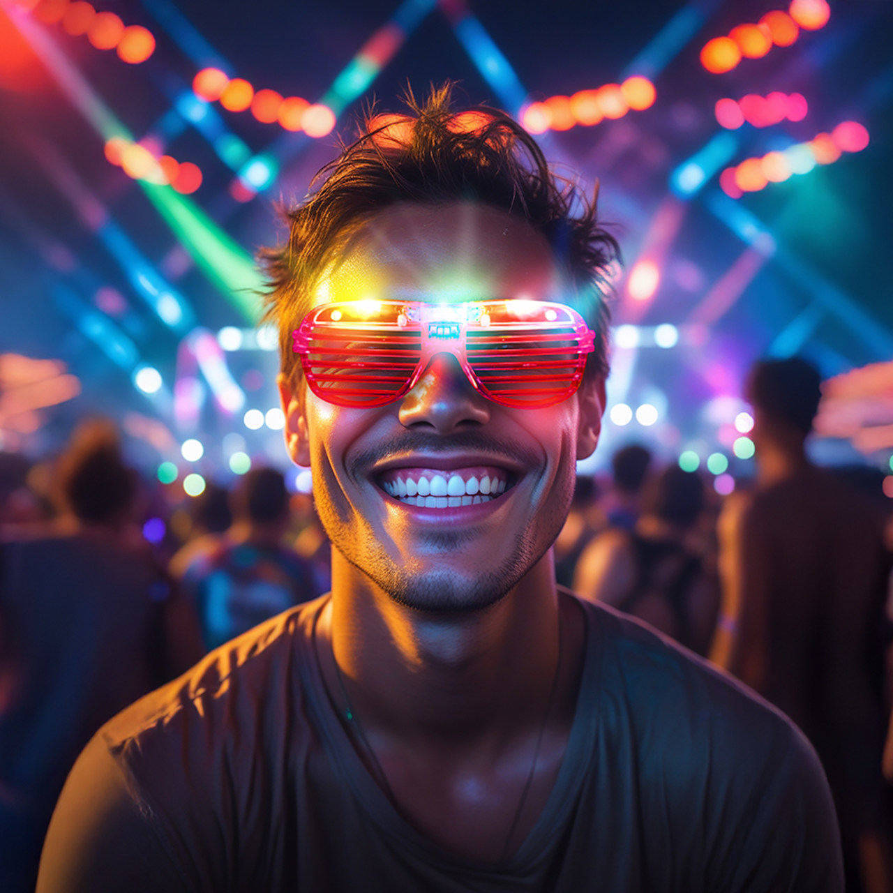 Gafas con Luces Led (Colores surtidos)