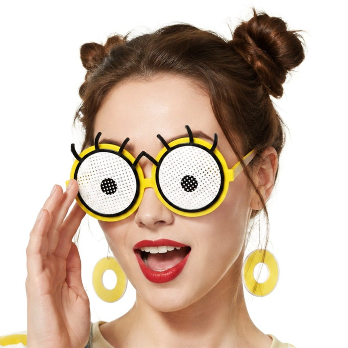 Gafas de Minion con Pestañas