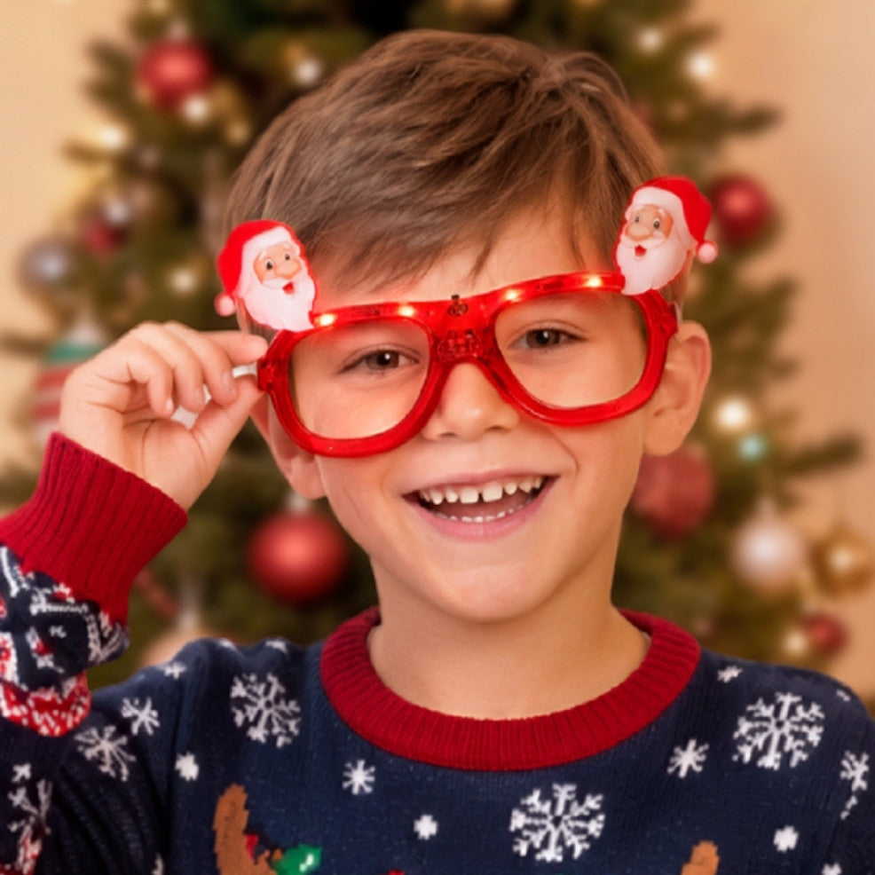 Gafas de Papá Noel Luminosas