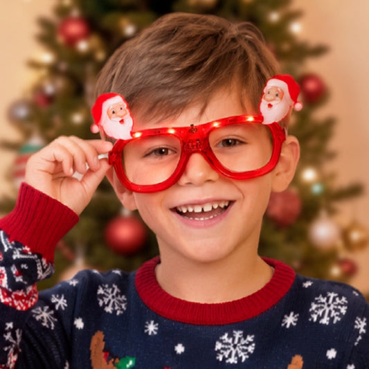 Gafas de Papá Noel Luminosas