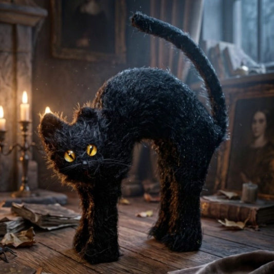 Gato Negro Enfadado