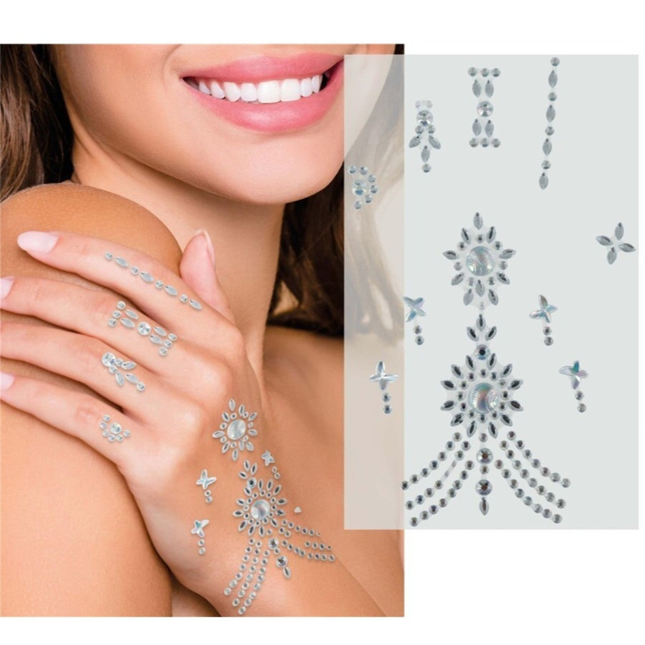 Glitter Plateado para Manos