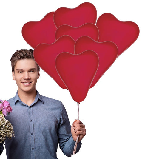 Globos de Corazón Rojo