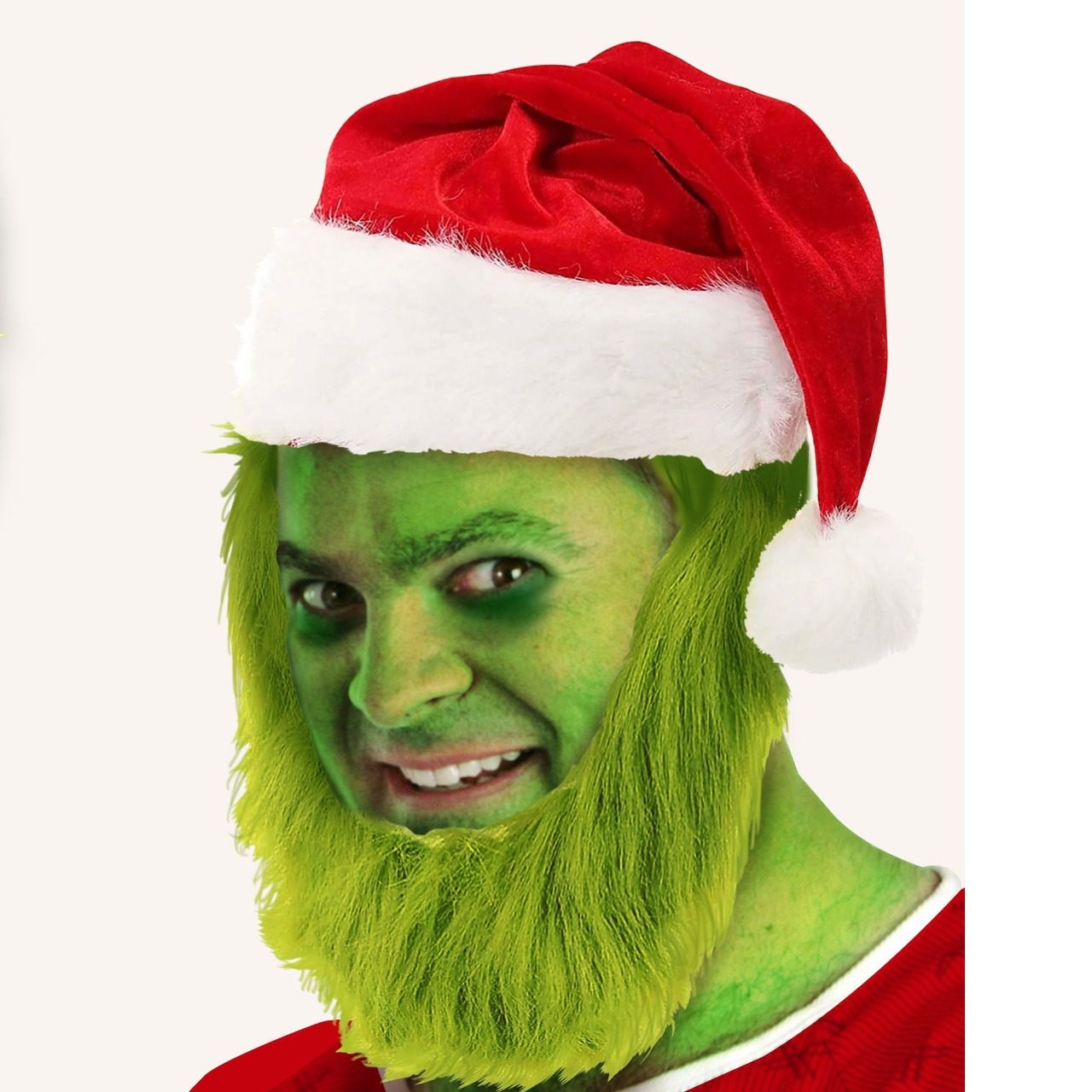 Gorro con Barba de Grinch