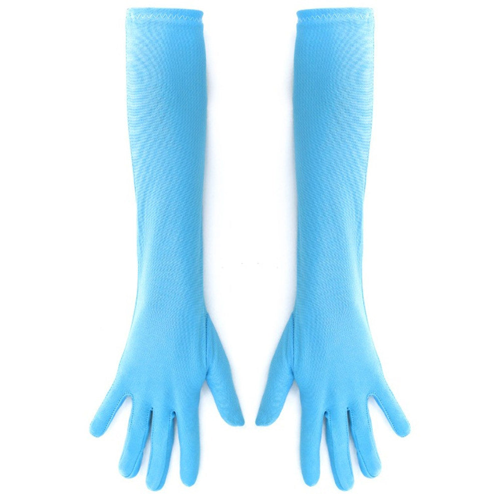 Guantes Azul Claro Largos Eco