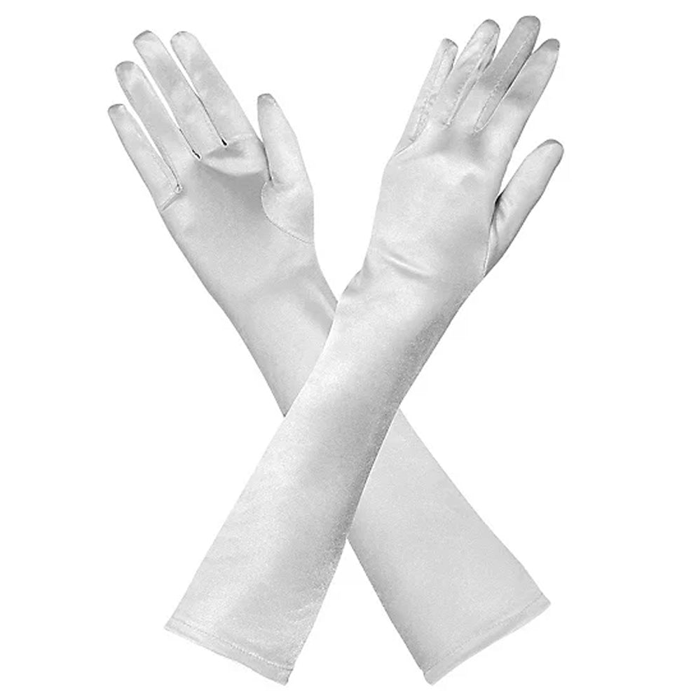 Guantes Blancos Largos Satén