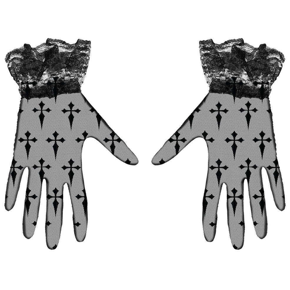 Guantes Góticos Cruces
