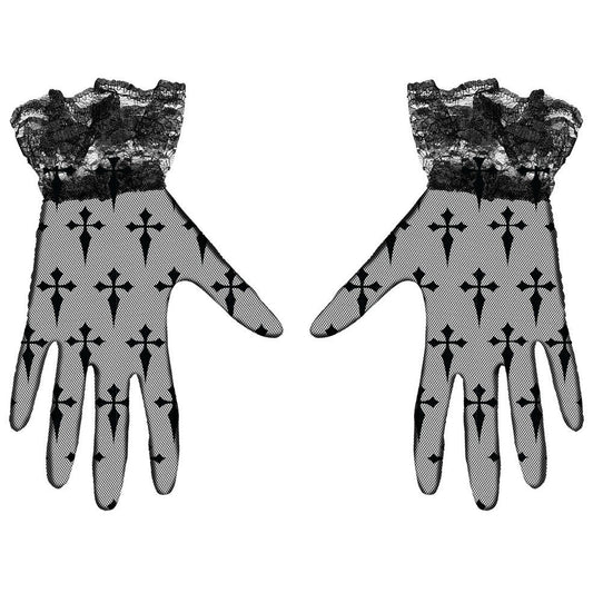 Guantes Góticos Cruces