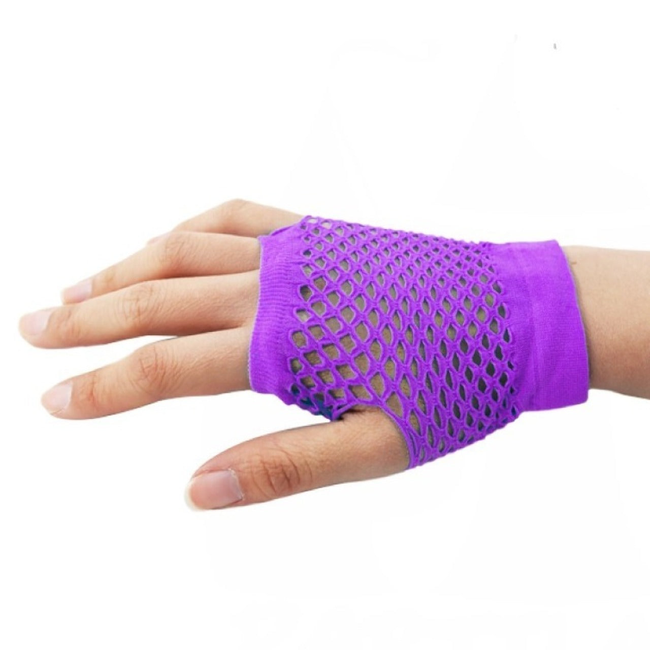 Guantes de Rejilla Corto Violeta