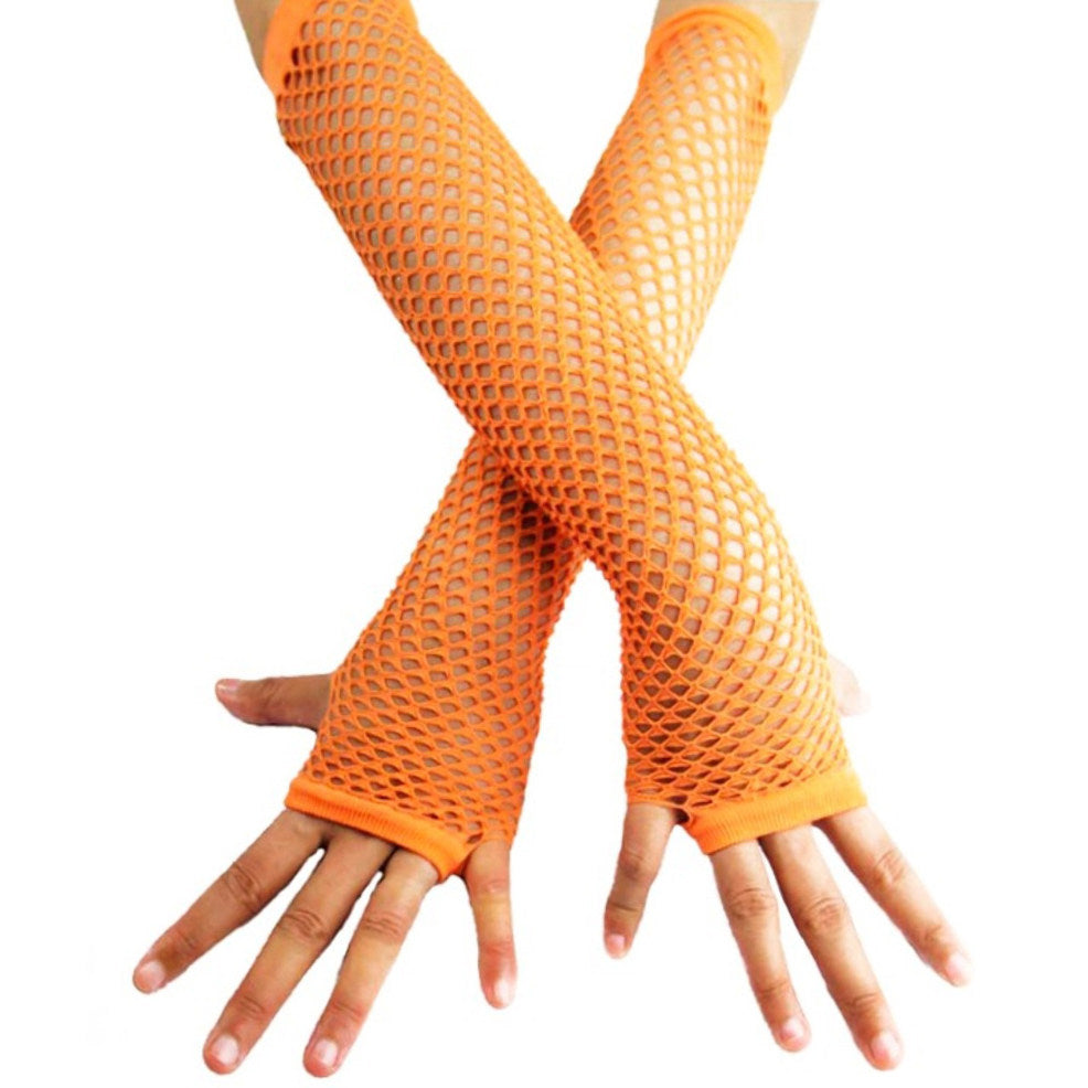 Guantes de Rejilla Largo Naranja