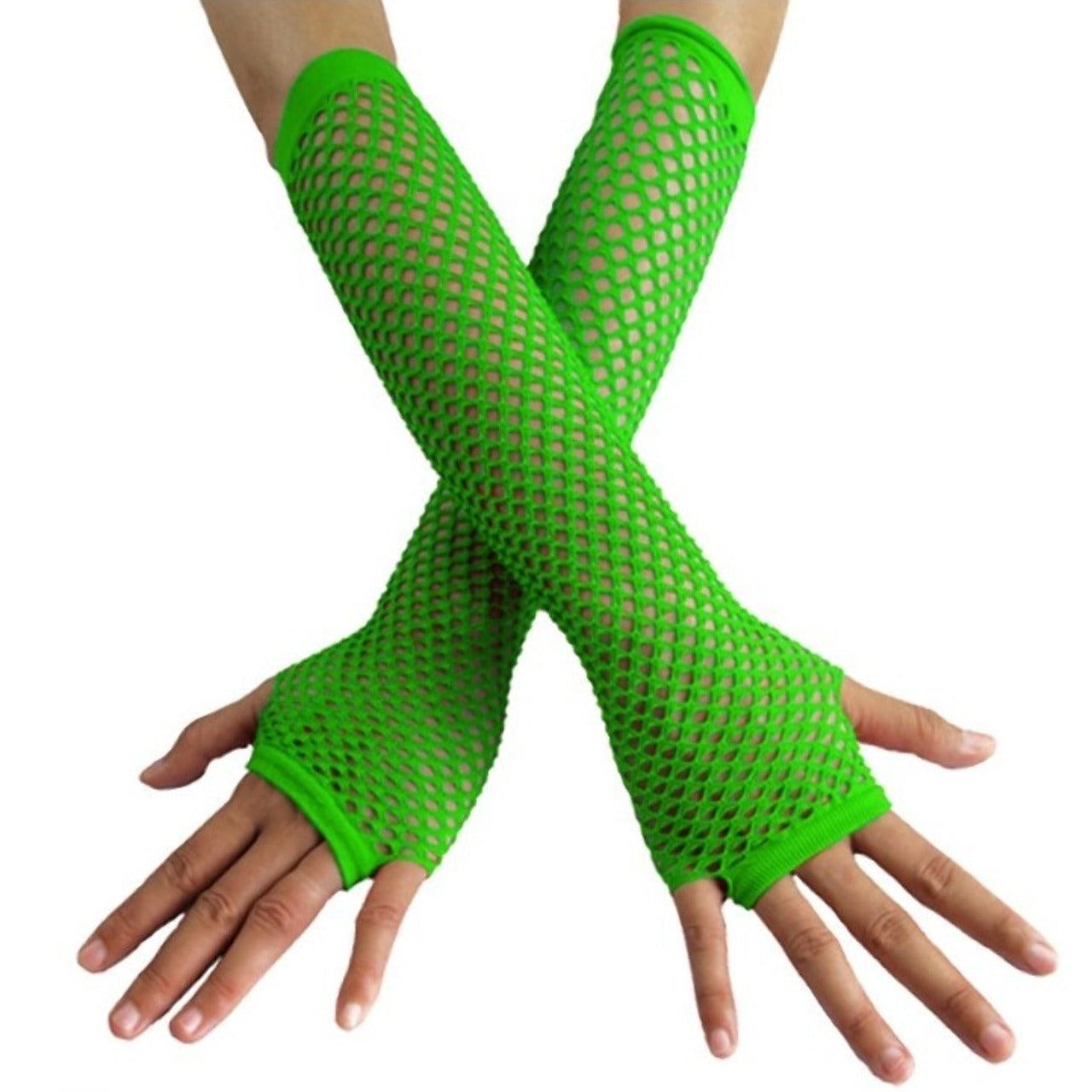 Guantes de Rejilla Largo Verde