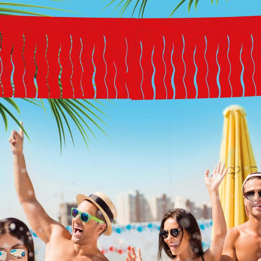 Guirnalda de Flecos Roja