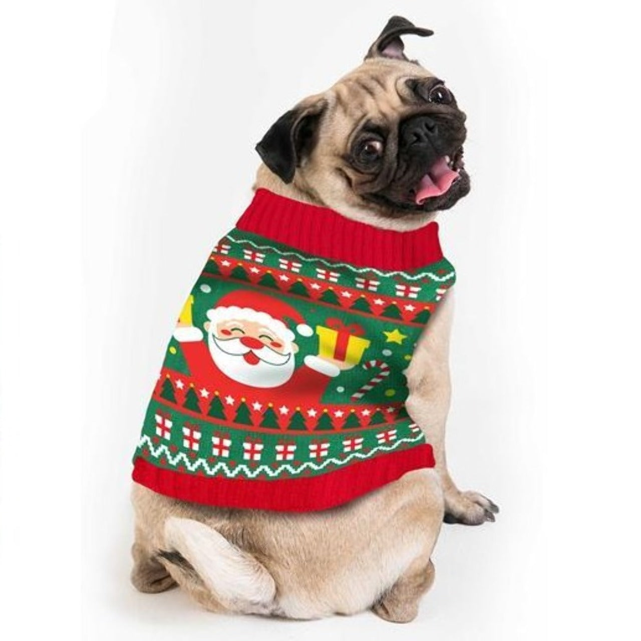 Jersey de Navidad Papá Noel para mascota