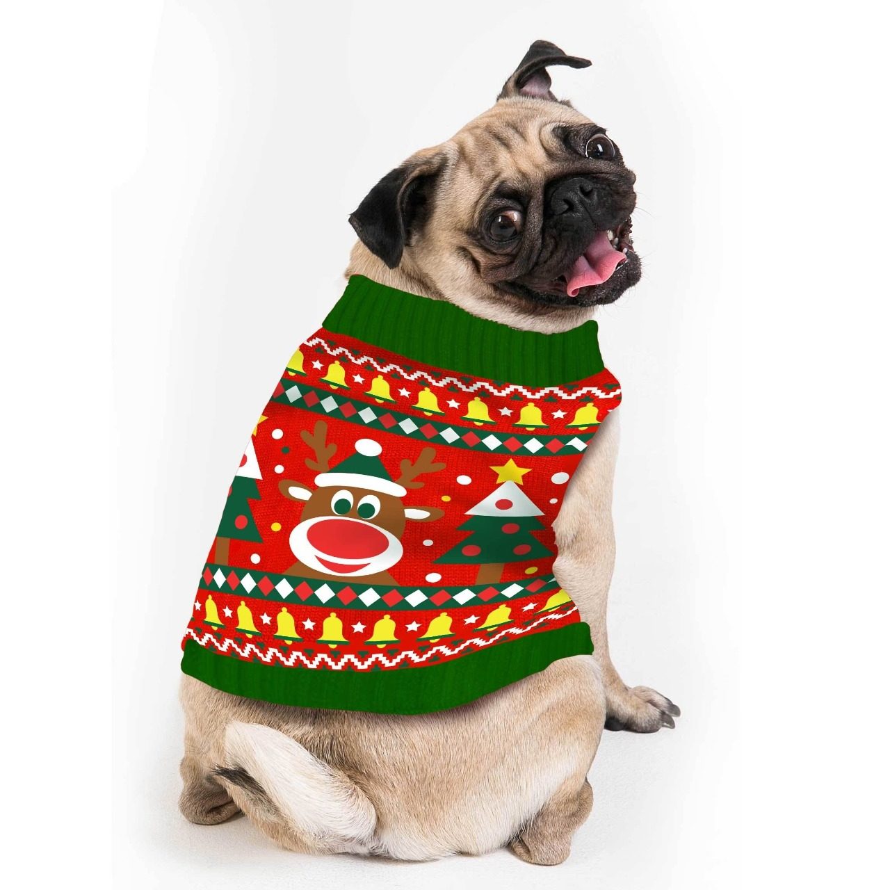 Jersey de Navidad Reno para mascota