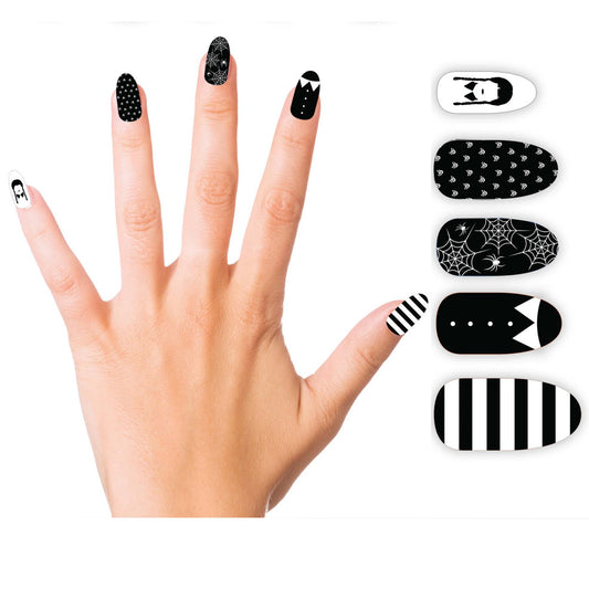 Kit de 12 Uñas de Niña Siniestra
