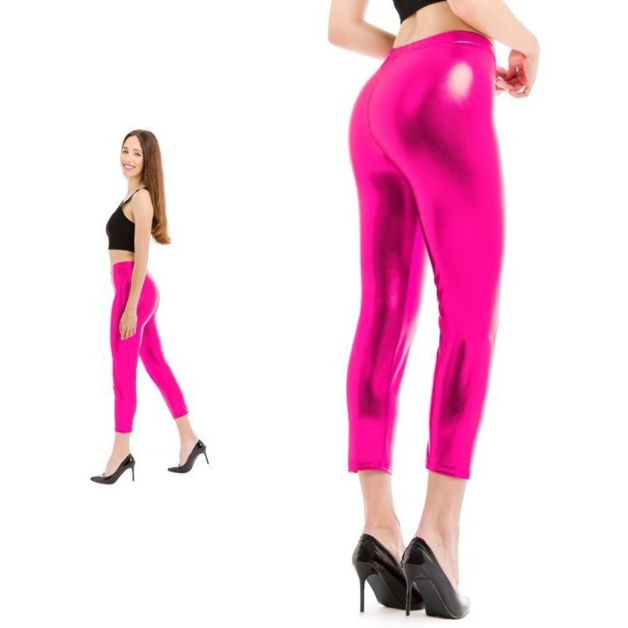 Leggings Fucsia Metalizado para adulto