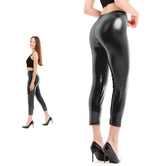 Leggings Negro Metalizado para adulto