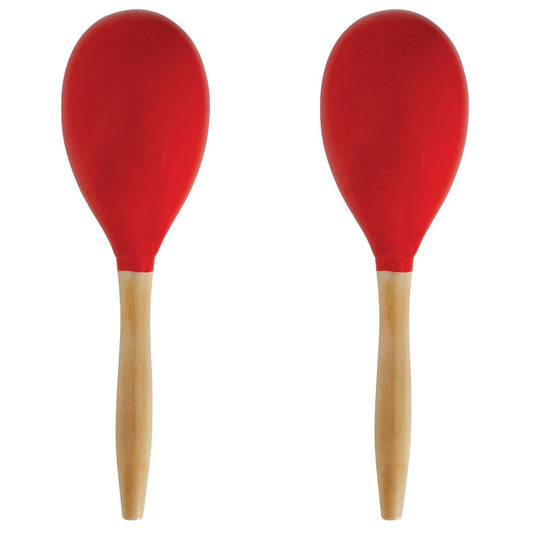Maraca Roja de Madera