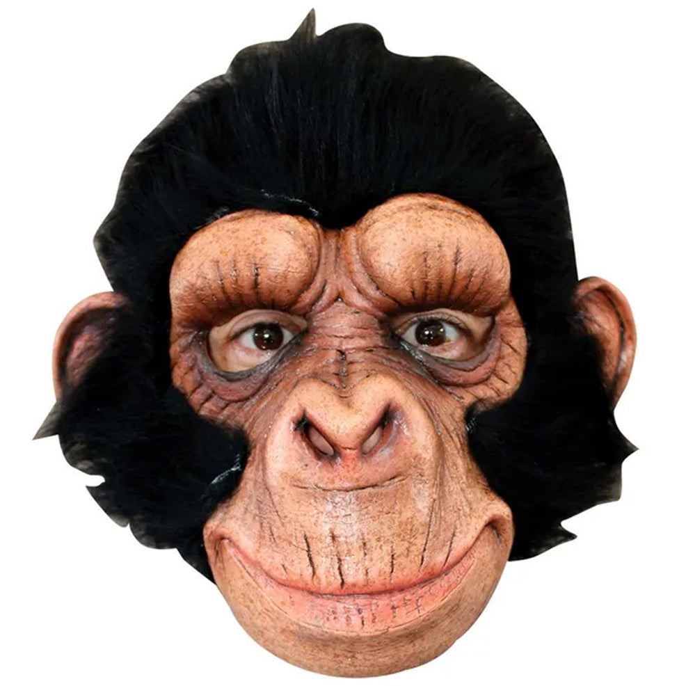 Máscara de látex Chimpancé Blanco