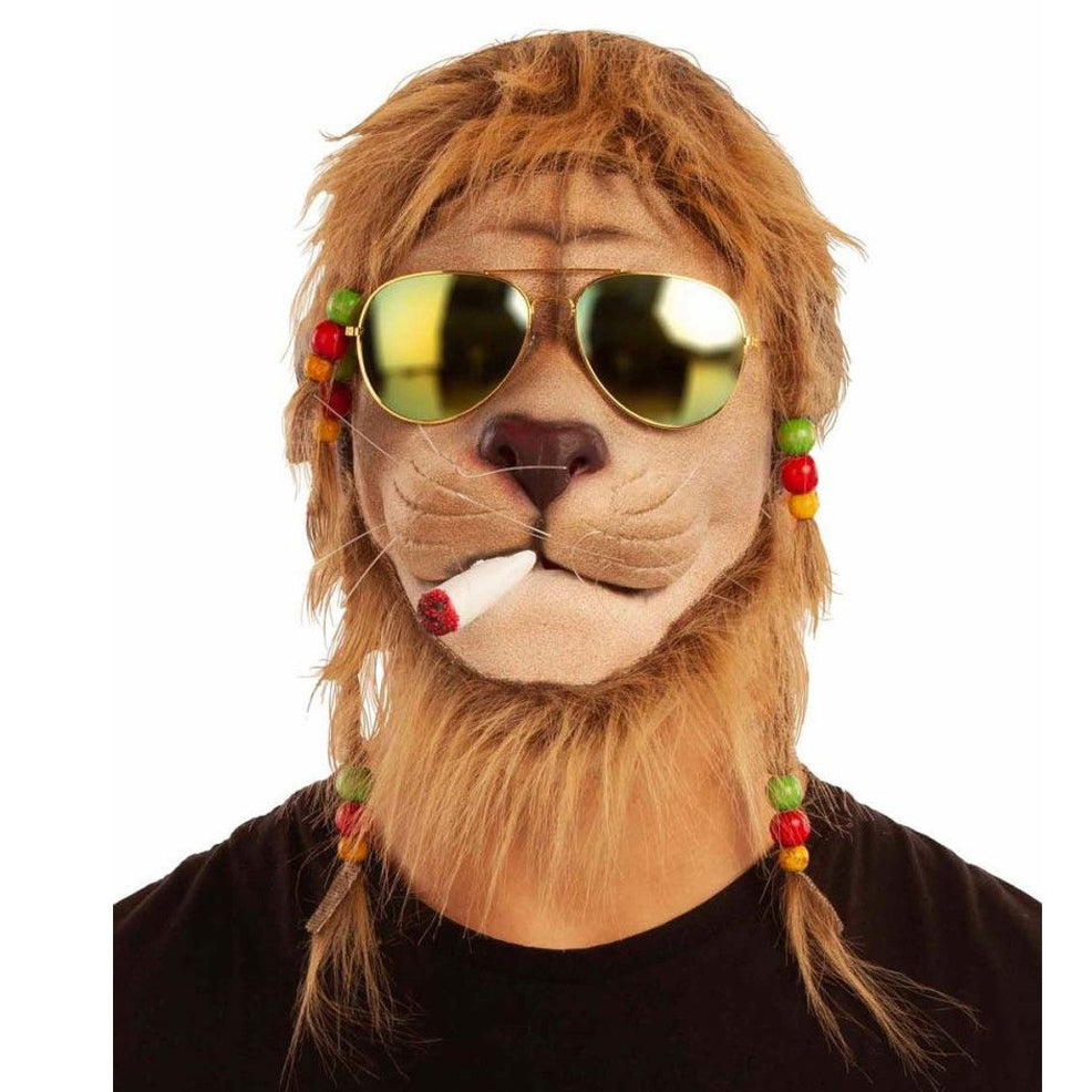 Máscara de látex de León Jamaicano