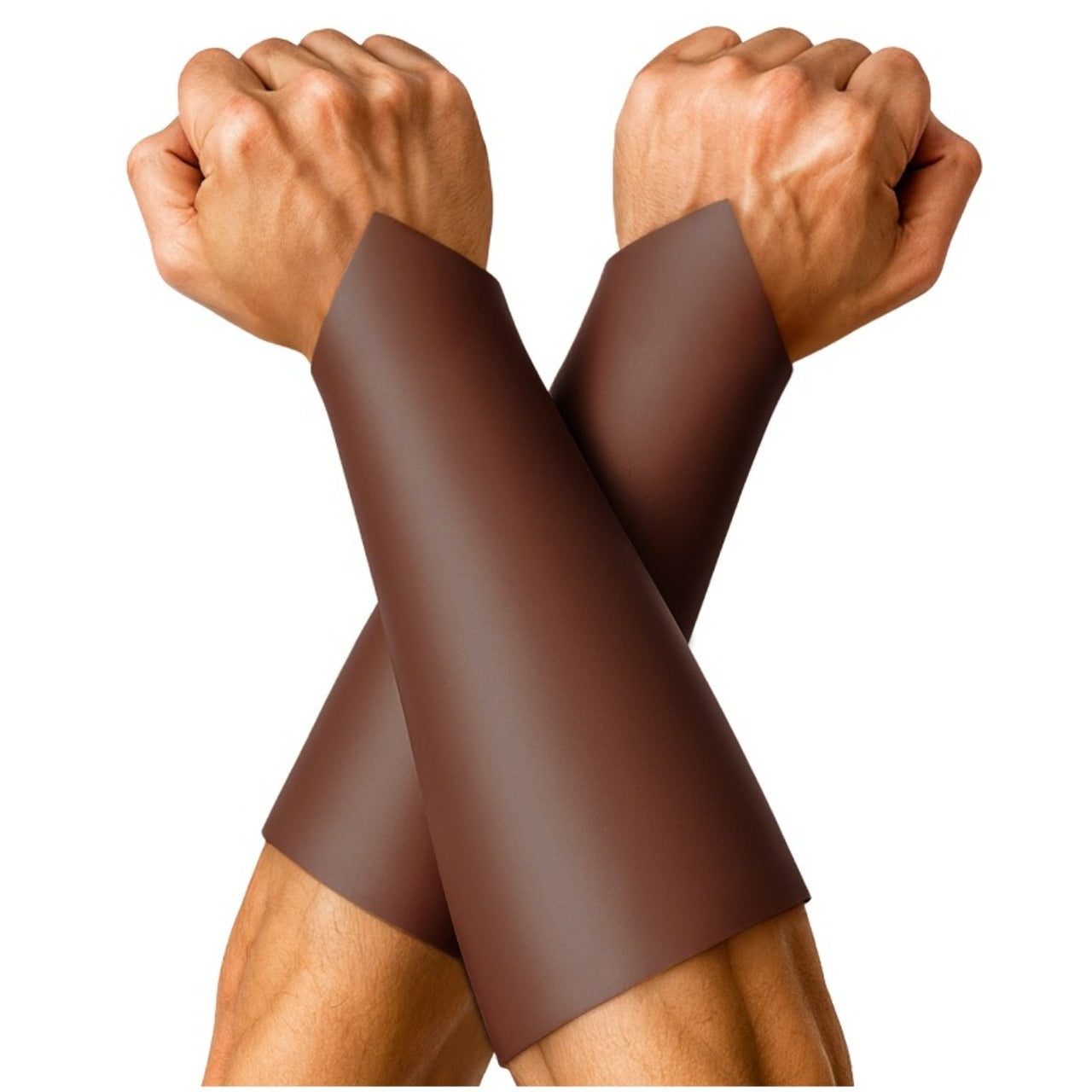 Muñequeras de Gladiador Romano Marrón