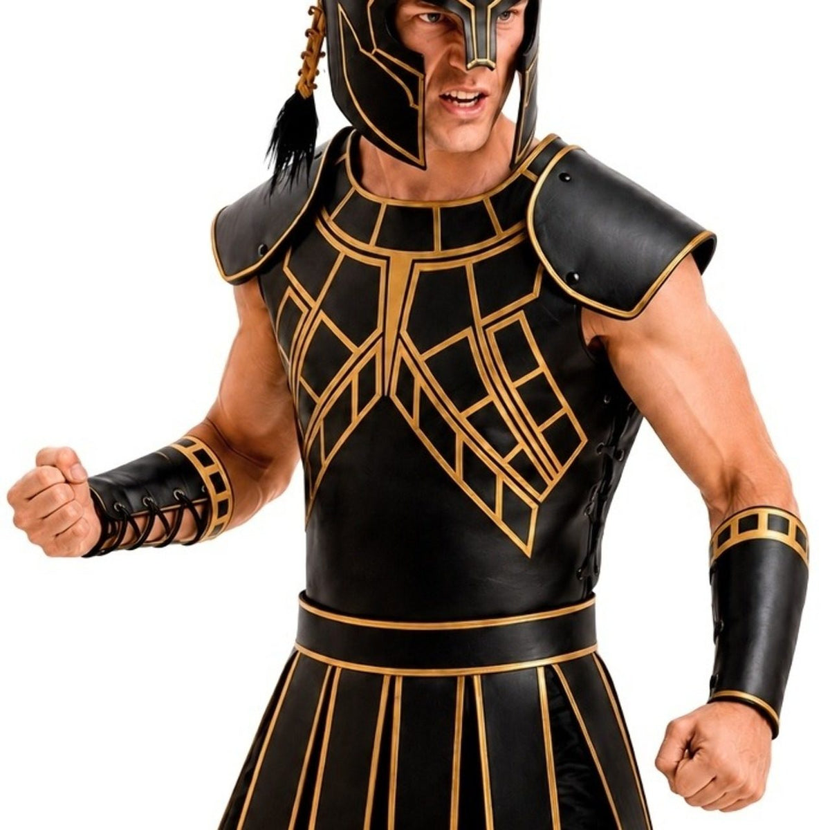 Muñequeras Negras Gladiador Romano