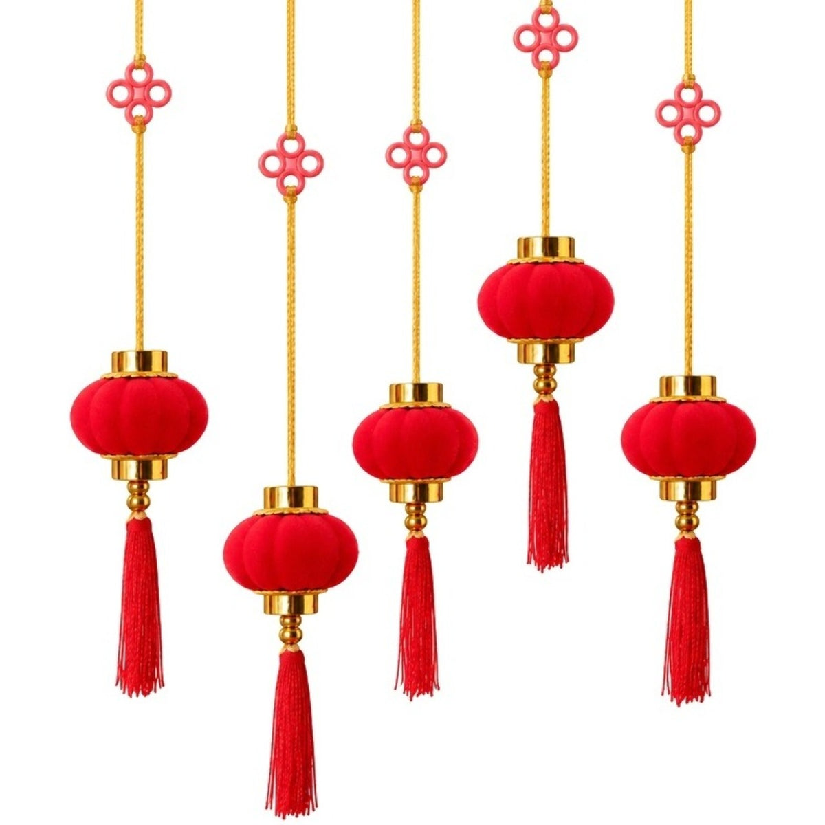 Pack de 10 Farolillos Chinos Rojos