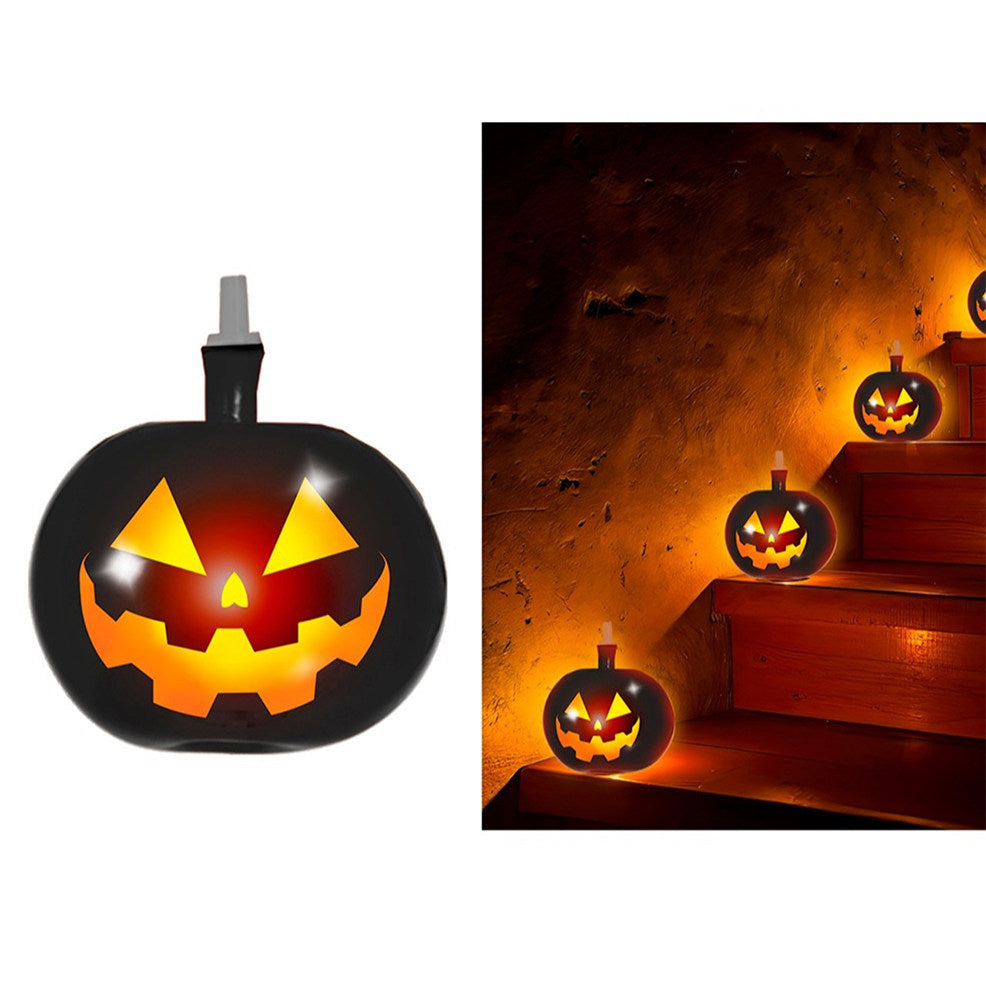 Pack de 5 Globos Calabaza con Luz Multicolor
