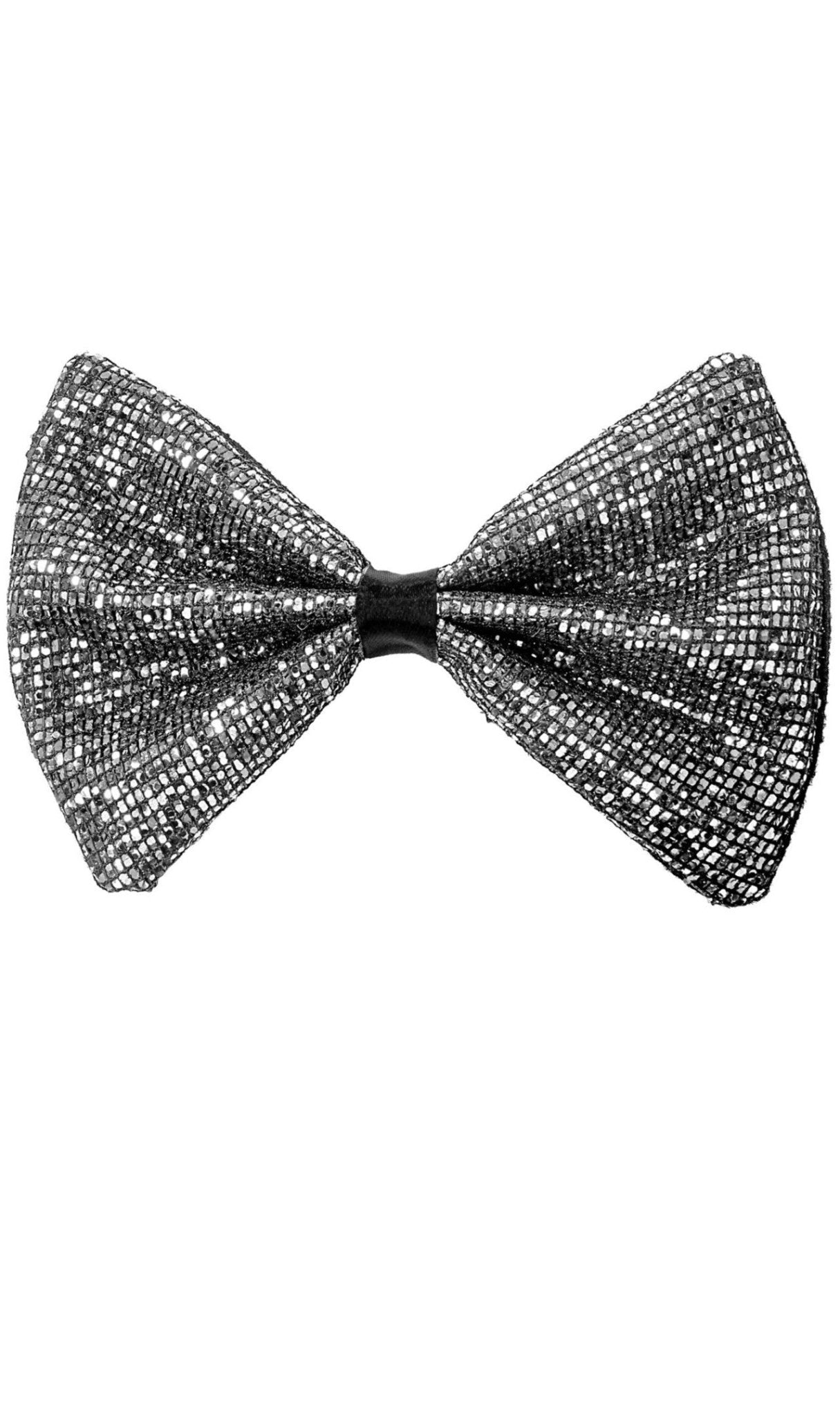 Pajarita Plateada Brillante