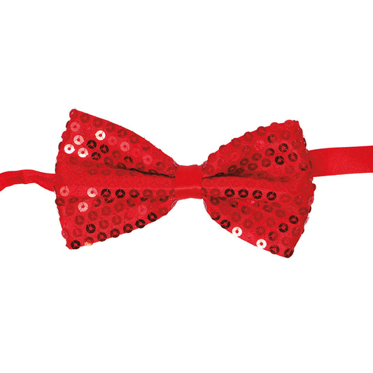 Pajarita Roja Lentejuelas