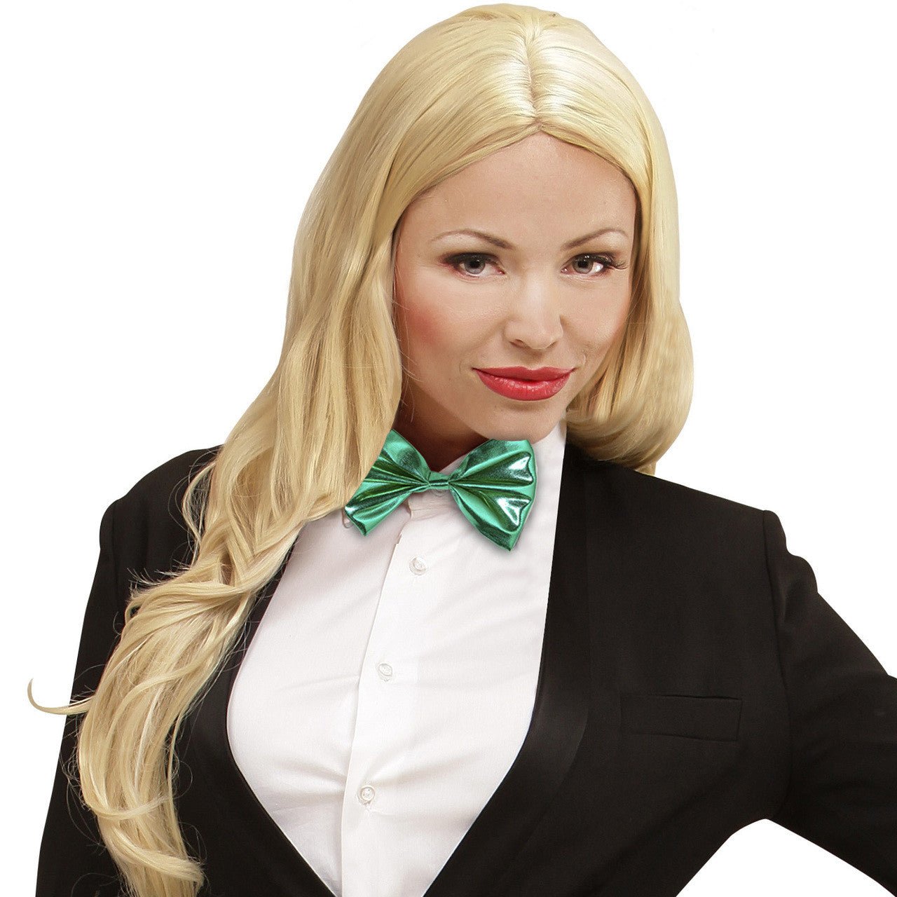 Pajarita Verde Brillo