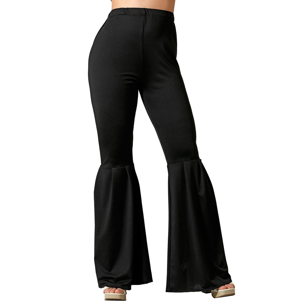 Pantalón Disco Negro Acampanado