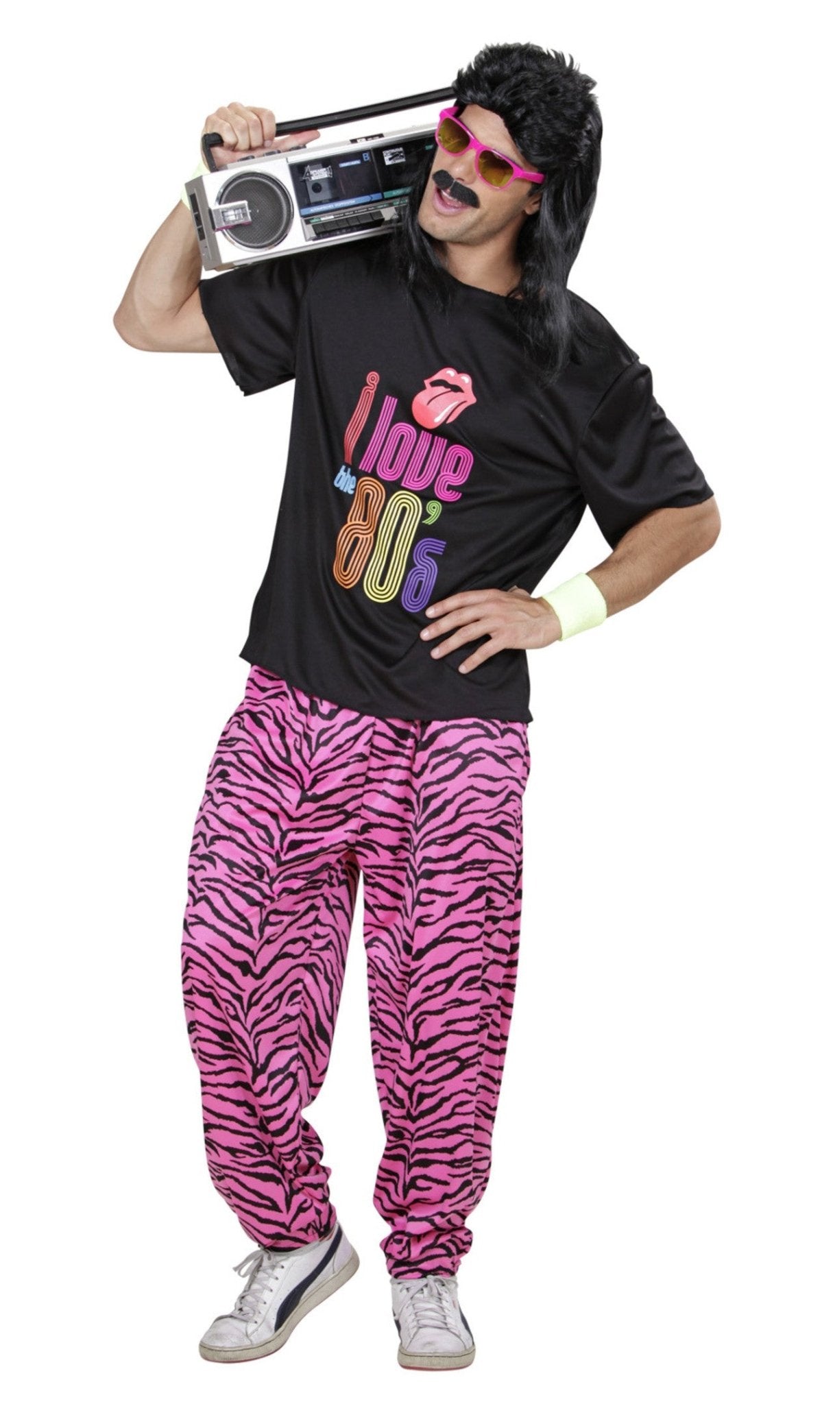 Pantalones Años 80 Rosas para hombre