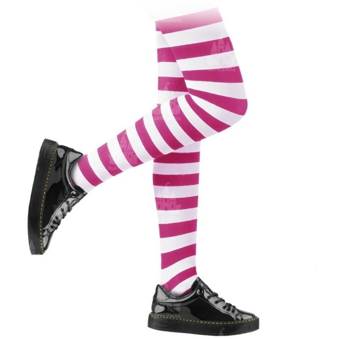 Panty Rayas Fucsias y Blancas Eco infantil