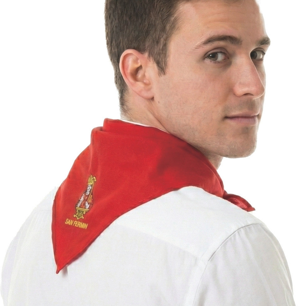 Pañuelo Rojo San Fermín Bordado