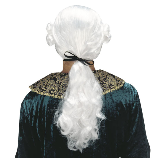 Peluca de Barroco Blanca Duque