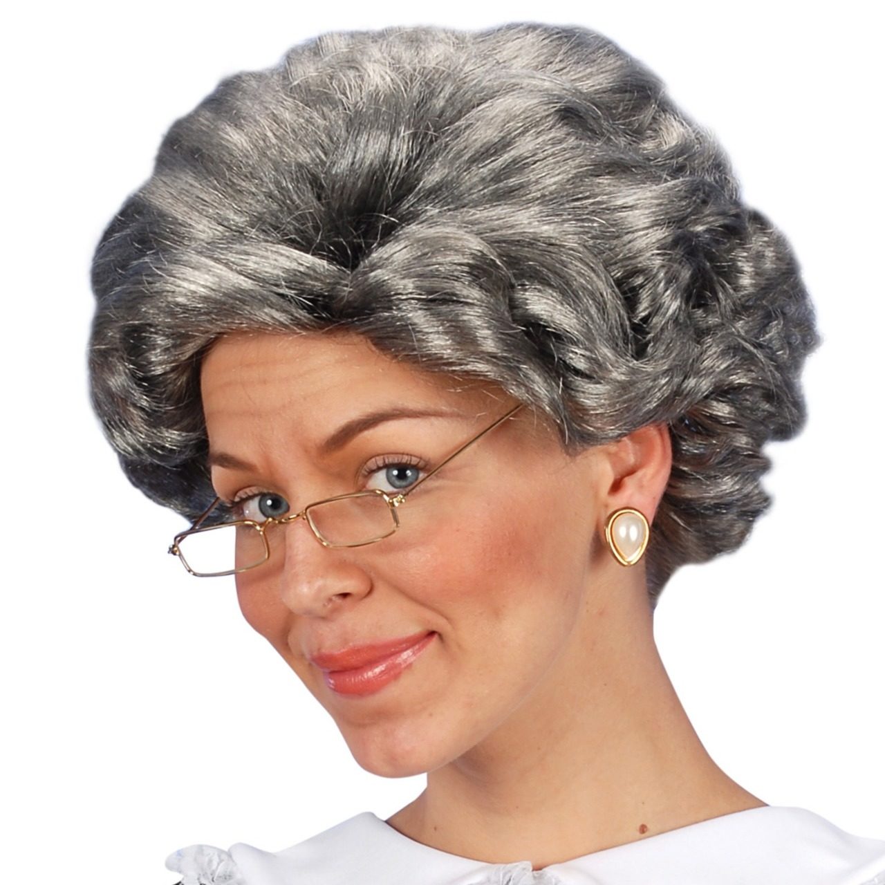 Peluca Gris de Anciana Agatha