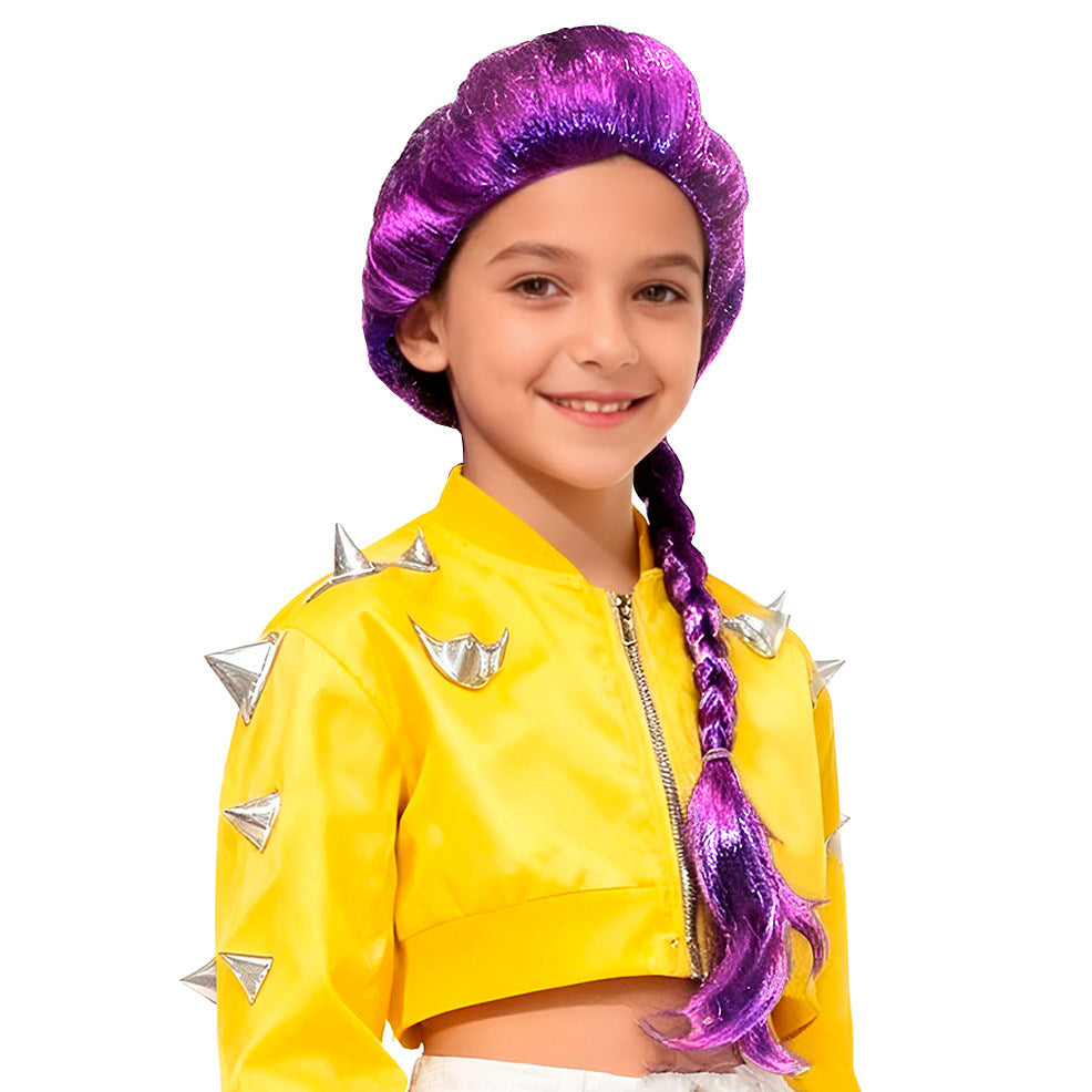 Peluca de Cantante K-Pop Lila infantil